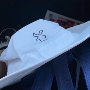 White Dutch Bros Sun Hat